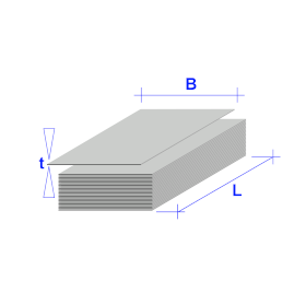 ᐉ Tôle d'acier inoxydable 0.3-20mm (Aisi - 316L(V4A) / 1.4404) Plaques Tôle  Découpe au choix Dimension souhaitée possible — acheter en Allemagne