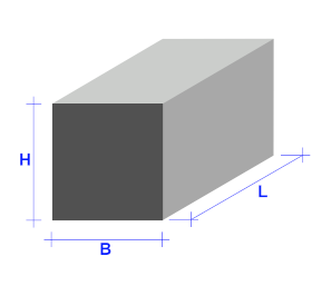 Full material square-cut
